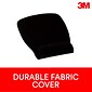 3M Mouse Pad with Foam Wrist Rest, Black, Durable Fabric Cover, Anti-microbial Product Protection (MW209MB)