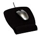 3M Mouse Pad with Foam Wrist Rest, Black, Durable Fabric Cover, Anti-microbial Product Protection (MW209MB)