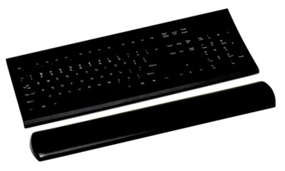 3M Gel Wrist Rest for Keyboards, Non-Skid Base, Black (WR310LE)
