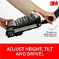 3M™ Sit/Stand Easy Adjust Keyboard Tray with Adjustable Keyboard and Mouse Platform, 23" Track (AKT180LE)