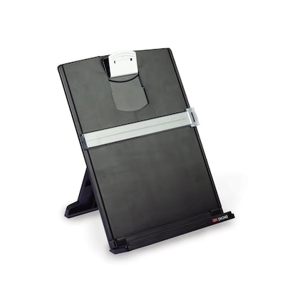3M Document Stand with Clip & Guide Bar, Black (DH340MB)