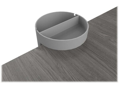 Deflect-O Standing Desk ABS Plastic Small Desk Organizer, Gray (400001)