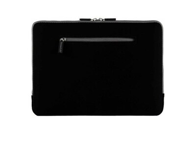 SumacLife Microsuede Laptop Carrying Sleeve Fits up to 13" Laptops (Black with Gray Edge)