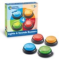 Learning Resources Lights and Sounds Buzzers, Assorted Colors, 4/Set (LER3776)