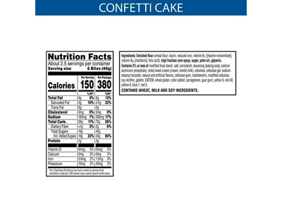 Kellogg's Pop-Tarts Bites Confetti Cake Toaster Pastries, 3.5 oz., 6/Carton (KEE25063)