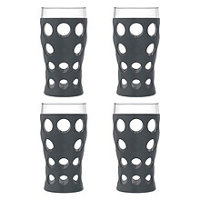 Lifefactory Cup with Protective Silicone Sleeves, 4 Count, Carbon, 20 oz. (LF340106C4)