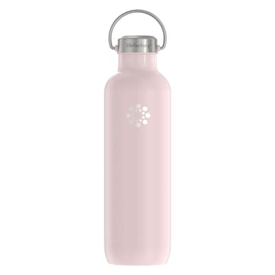 Lifefactory Stainless Steel Double Wall Insulated Water Bottle, 32 oz., Desert Rose (LIFLS365MDR4)