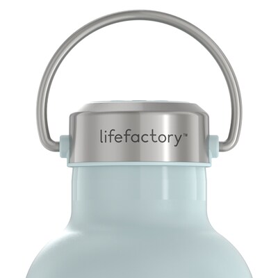Lifefactory Stainless Steel Double Wall Insulated Water Bottle, 32 oz., Mint (LIFLS365MMI4)