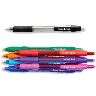 Paper Mate Profile Retractable Ballpoint Pen, Bold Point, Assorted Ink, 8/Pack (54549)
