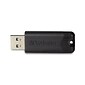Verbatim PinStripe 32GB USB 3.2 Type A Flash Drive, Black (49317)