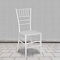 Flash Furniture HERCULES Series Resin Chiavari Chair, White, 2 Pack (2LEWHITEM)
