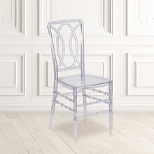 Flash Furniture Flash Elegance Plastic Event Chair, Crystal Ice, 2 Pack (2BHH007CRYSTAL)