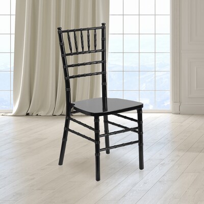 Flash Furniture HERCULES Wood Chiavari Chair, Black (XSBLACK)