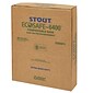 Stout EcoSafe-6400 -48 Gallon Industrial Trash Bag, 42" x 48", Low Density, .85 mil, Green, 40 Bags/Box (STOE4248E85)