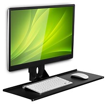 Mount-It! Monitor and Keyboard Wall Mount Bracket, Standing Workstation with Floating Keyboard, VESA