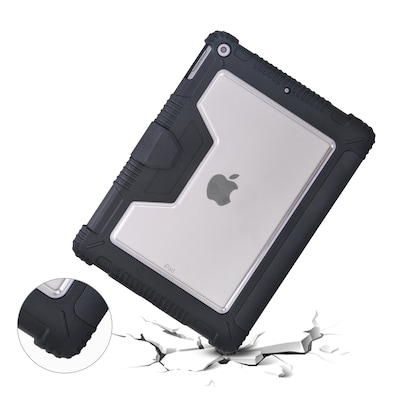 Techprotectus Protective Folio Case for iPad 10.2 inch 7th, 8th, and 9th generation, Black, Plastic (TP-BK-IP10.2E)