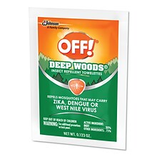 OFF!® Deep Woods Towelettes, 12/Box, 12 Boxes/Carton