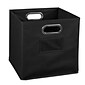 Niche Cubo Foldable Fabric Storage Bin, Black (HTOTEBK)