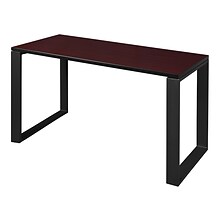 Regency Structure 42 x 24 Rectangular Laminate Training Table, Mahogany & Black (STT4224MHBK)