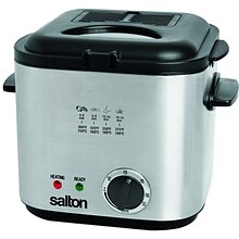 Salton 1 L Compact Deep Fryer, Silver (DF1539)