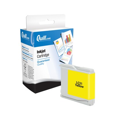 Quill Brand® Remanufactured Yellow Standard Yield Ink Cartridge Replacement for Brother LC51 (LC51Y)