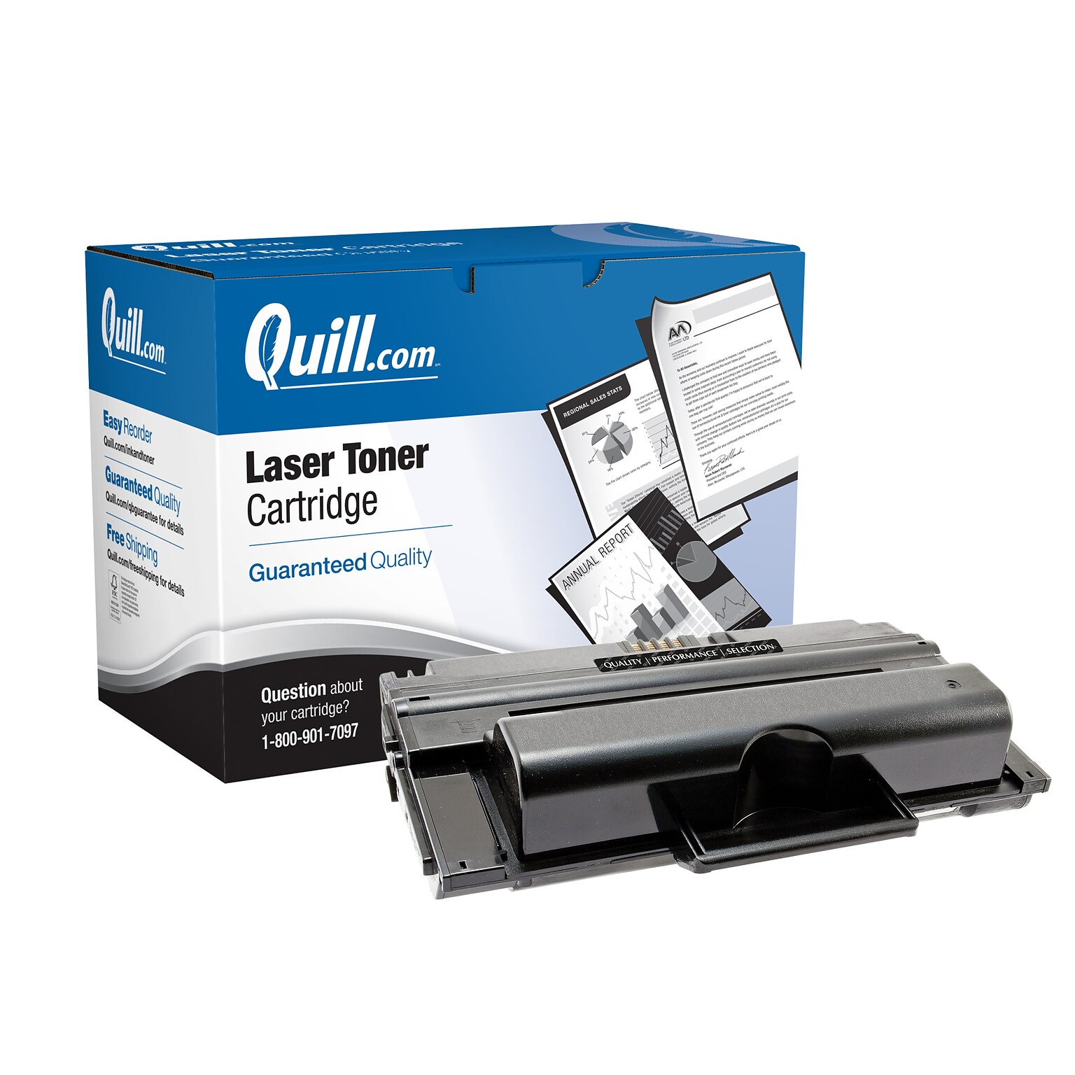 Quill Brand® Remanufactured Black Standard Yield Toner Cartridge Replacement for Samsung MLT-206 (MLT-D206L) (Lifetime Warranty)