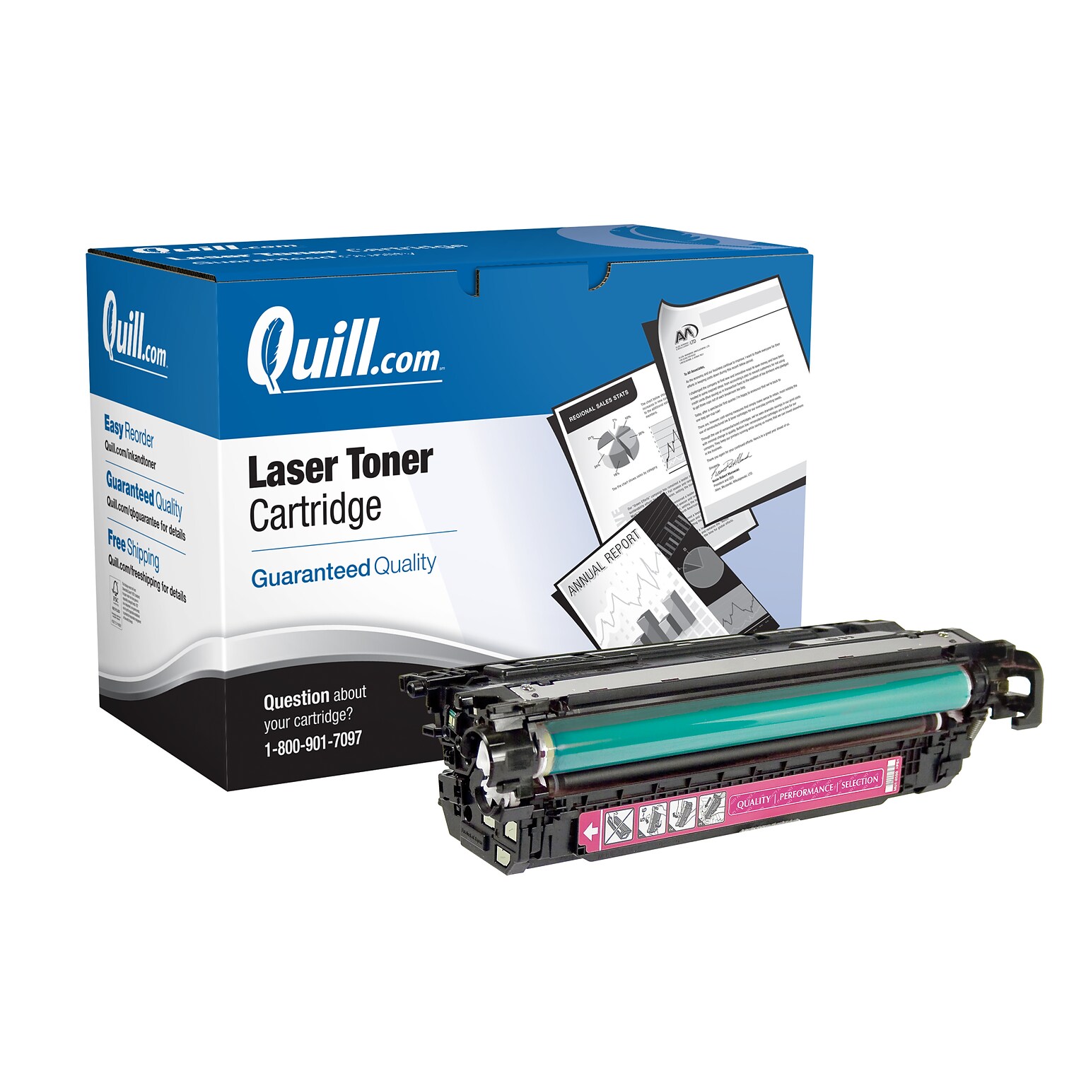 Quill Brand® Remanufactured Magenta Standard Yield Toner Cartridge Replacement for HP 648A (CE263A) (Lifetime Warranty)