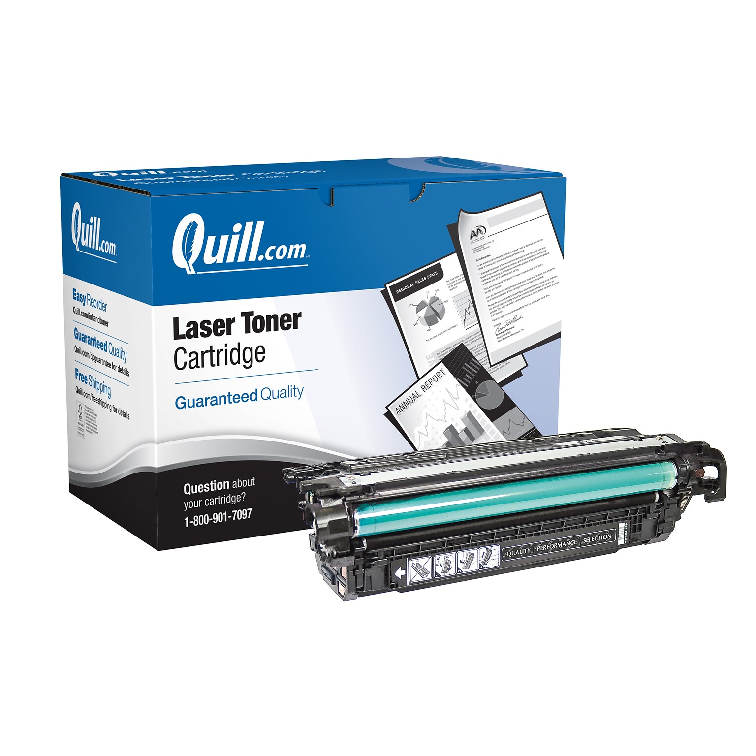 Quill Brand® Remanufactured Black High Yield Toner Cartridge Replacement for HP 649A (CE260X) (Lifetime Warranty)