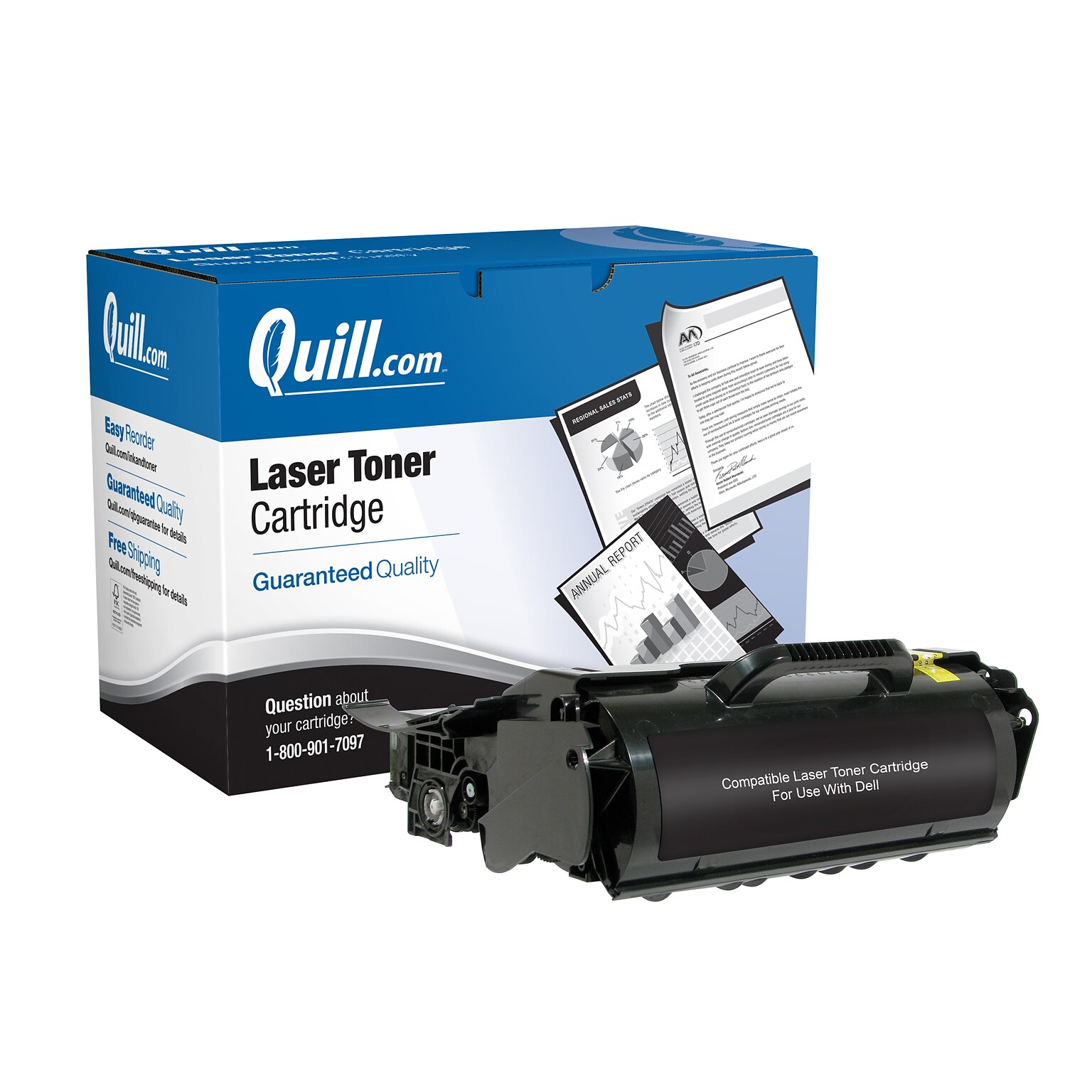 Quill Brand® Remanufactured Black High Yield Toner Cartridge Replacement for Dell 5230 (F362T) (Lifetime Warranty)