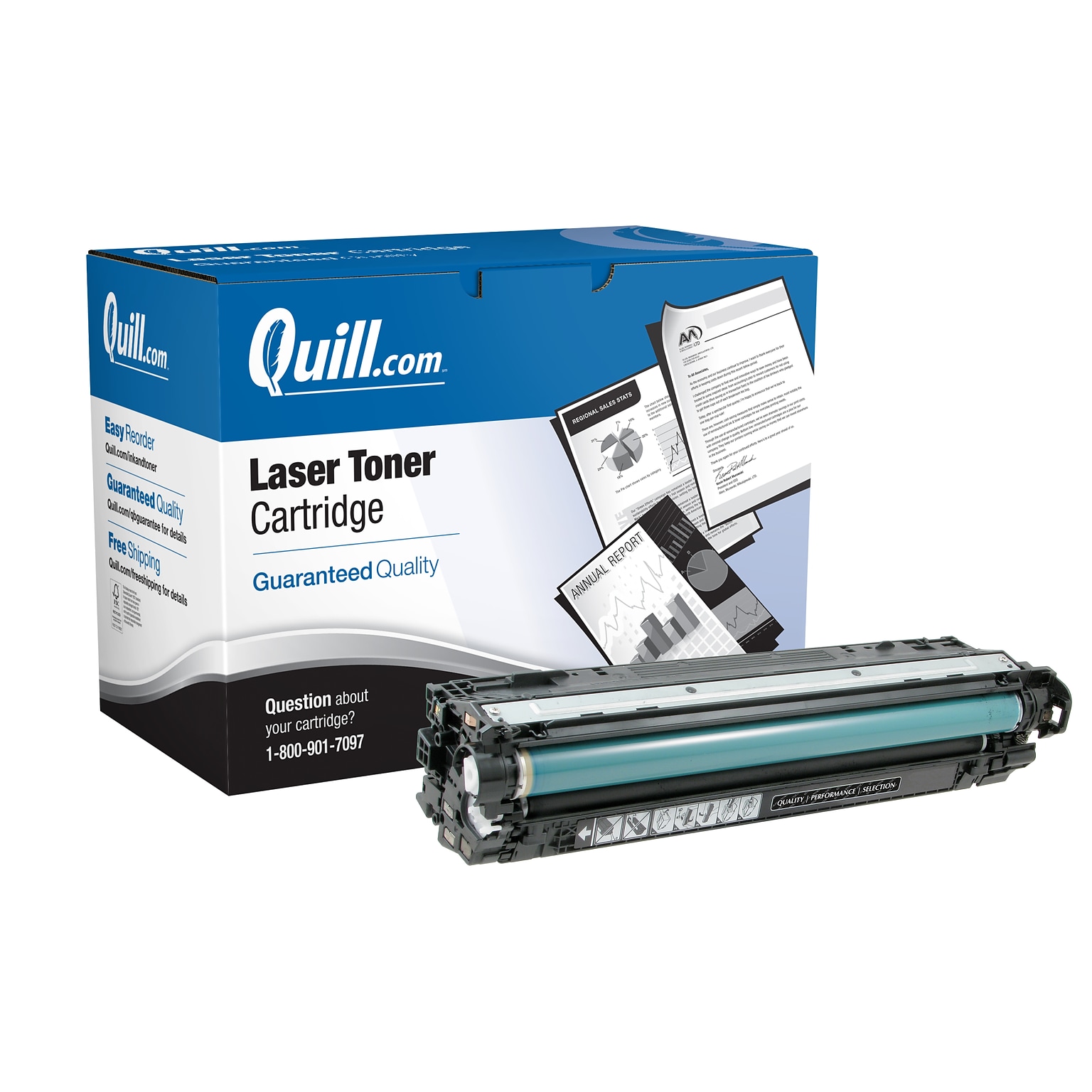Quill Brand® Remanufactured Black Standard Yield Toner Cartridge Replacement for HP 307A (CE740A) (Lifetime Warranty)