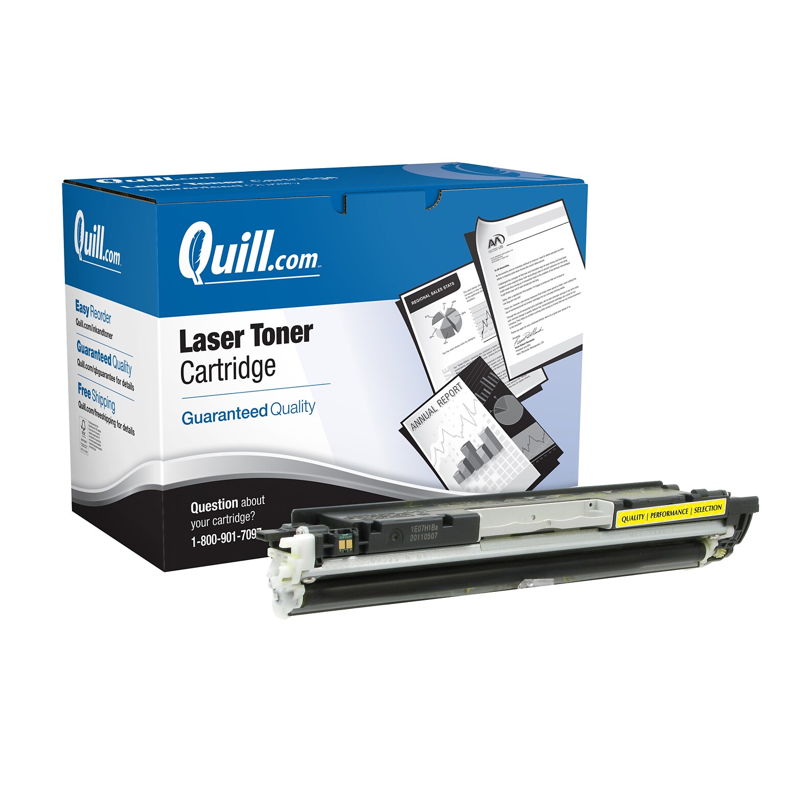 Quill Brand® Remanufactured Yellow Standard Yield Toner Cartridge Replacement for HP 130A (CF352A) (Lifetime Warranty)