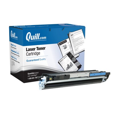Quill Brand® Remanufactured Cyan Standard Yield Toner Cartridge Replacement for HP 130A (CF351A) (Li