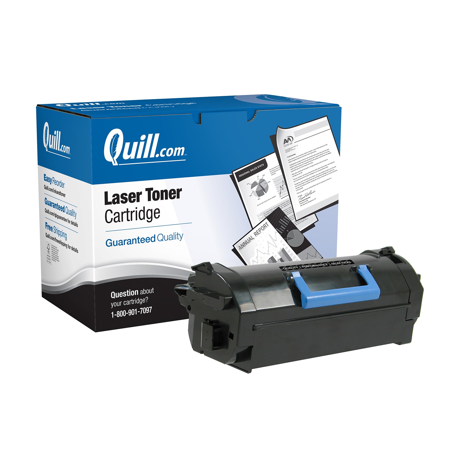 Quill Brand® Remanufactured Black Standard Yield Toner Cartridge Replacement for Dell B5460/5465 (T6J1J) (Lifetime Warranty)