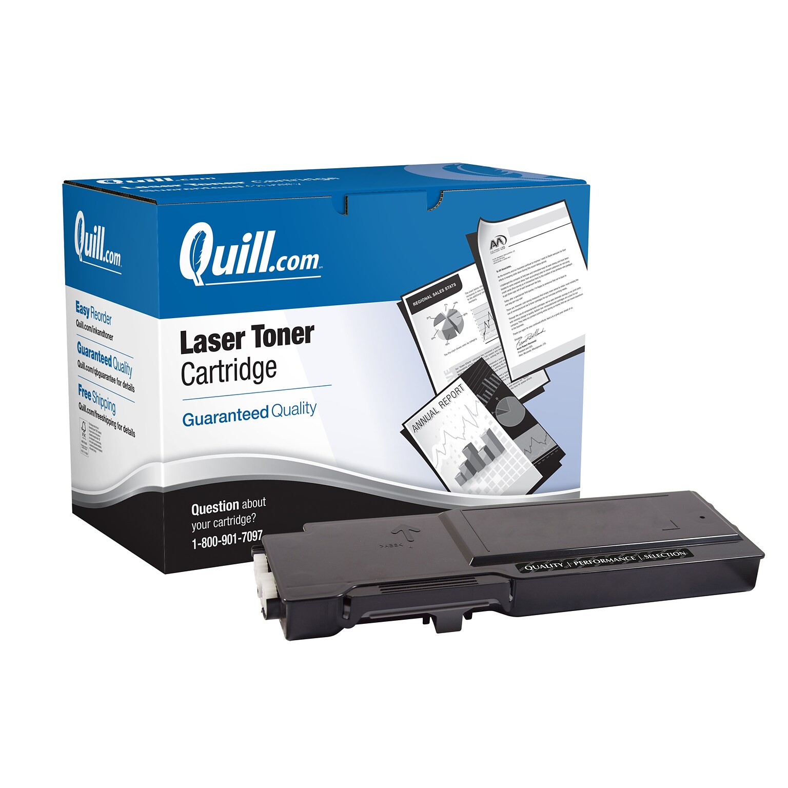Quill Brand® Remanufactured Black High Yield Toner Cartridge Replacement for Xerox 6600/6605 (106R02228) (Lifetime Warranty)