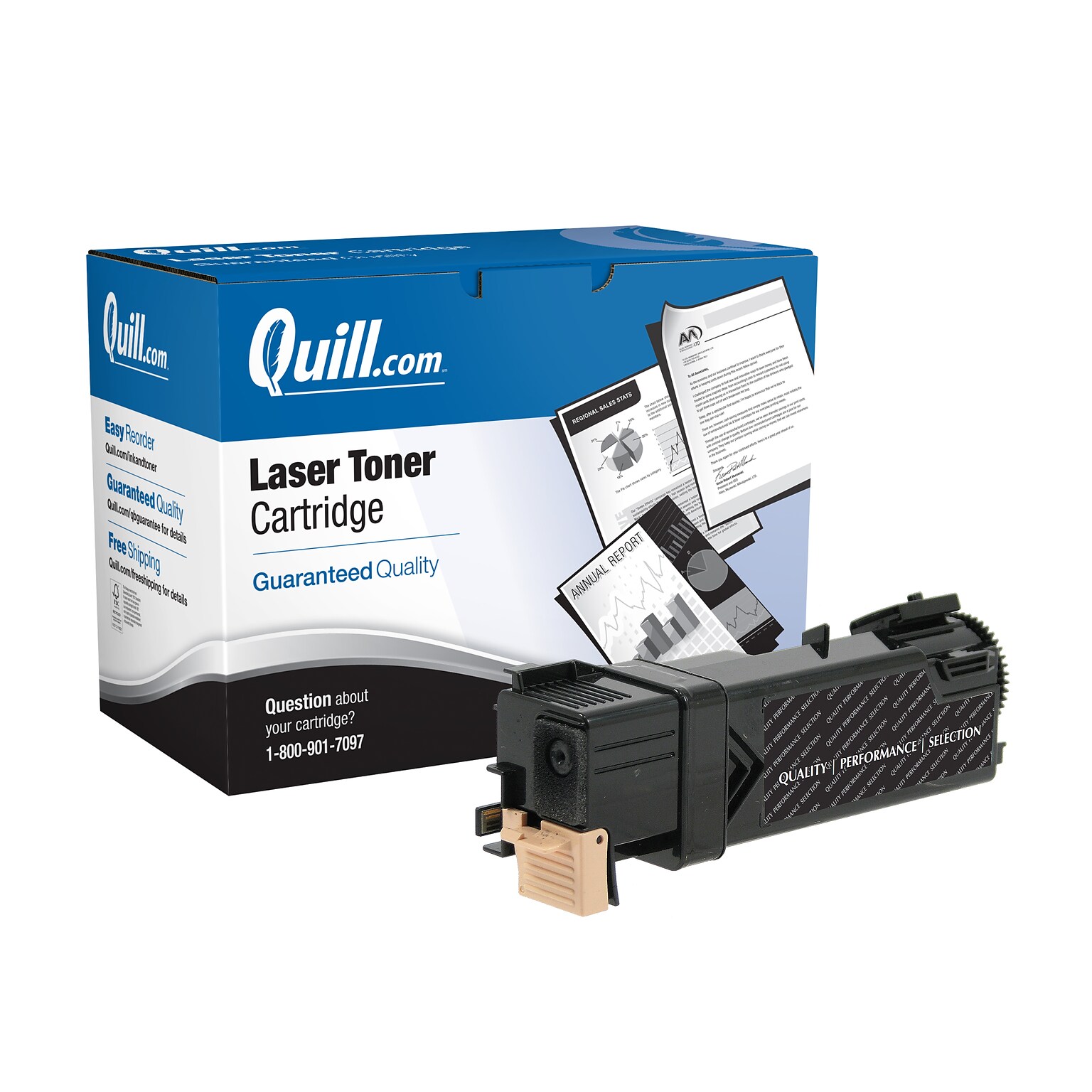 Quill Brand® Remanufactured Black High Yield Toner Cartridge Replacement for Xerox 6500/6505 (106R01597) (Lifetime Warranty)