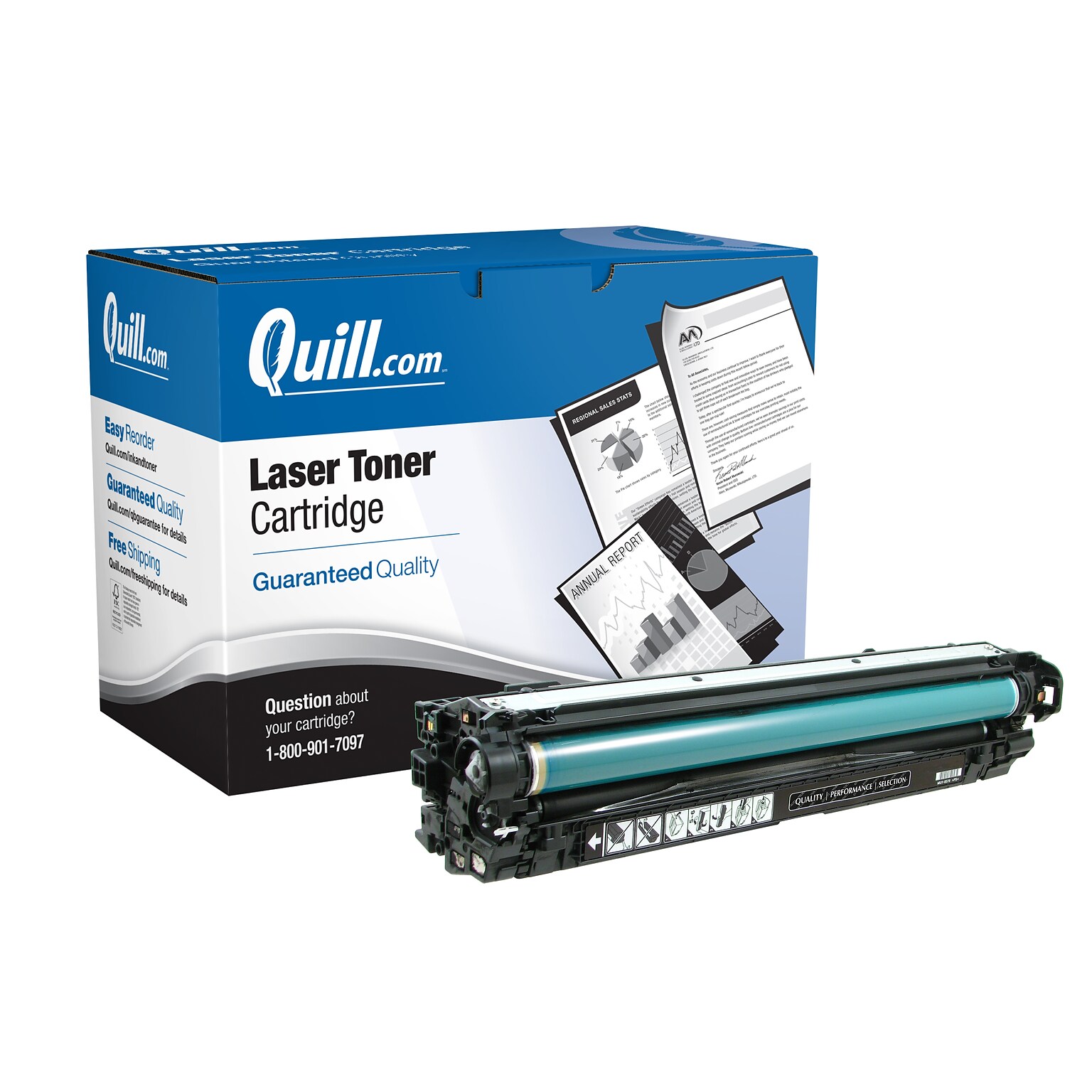 Quill Brand® Remanufactured Black Standard Yield Toner Cartridge Replacement for HP 651A (CE340A) (Lifetime Warranty)