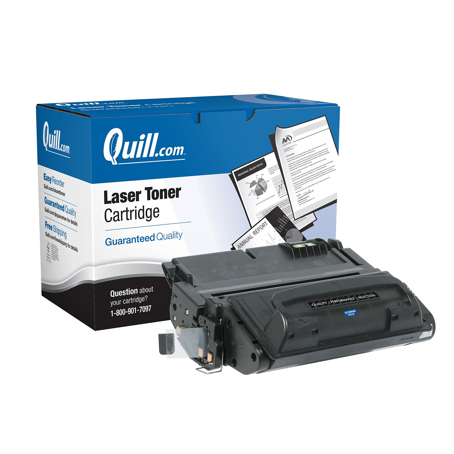 Quill Brand® Remanufactured Black Extended Yield Toner Cartridge Replacement for HP 42A (Q5942A) (Lifetime Warranty)
