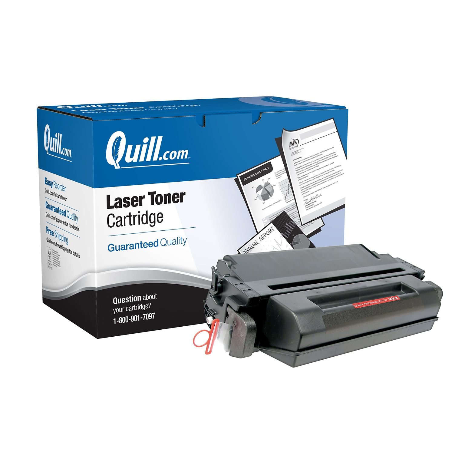 Quill Brand® Remanufactured Black Standard Yield MICR Toner Cartridge Replacement for HP 09A (C3909A) (Lifetime Warranty)