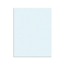 Ampad Graph Writing Pad 8-1/2x11, Quad Ruling Graph Paper, 8 Squares/Inch, White, 50 Sheets/Pad