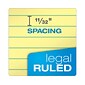 TOPS Legal Pad Notepads, 8.5" x 11.75", Wide Ruled, Canary, 50 Sheets/Pad, 12 Pads/Pack (7532)