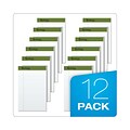 Ampad Earthwise 100% Recycled Ruled Pad,  5x8, Jr. Legal Ruling, White, 50 Sheets/Pad, 12 Pads/Pack