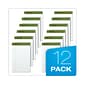 Ampad Earthwise 100% Recycled Ruled Pad,  5x8", Jr. Legal Ruling, White, 50 Sheets/Pad, 12 Pads/Pack (20152)