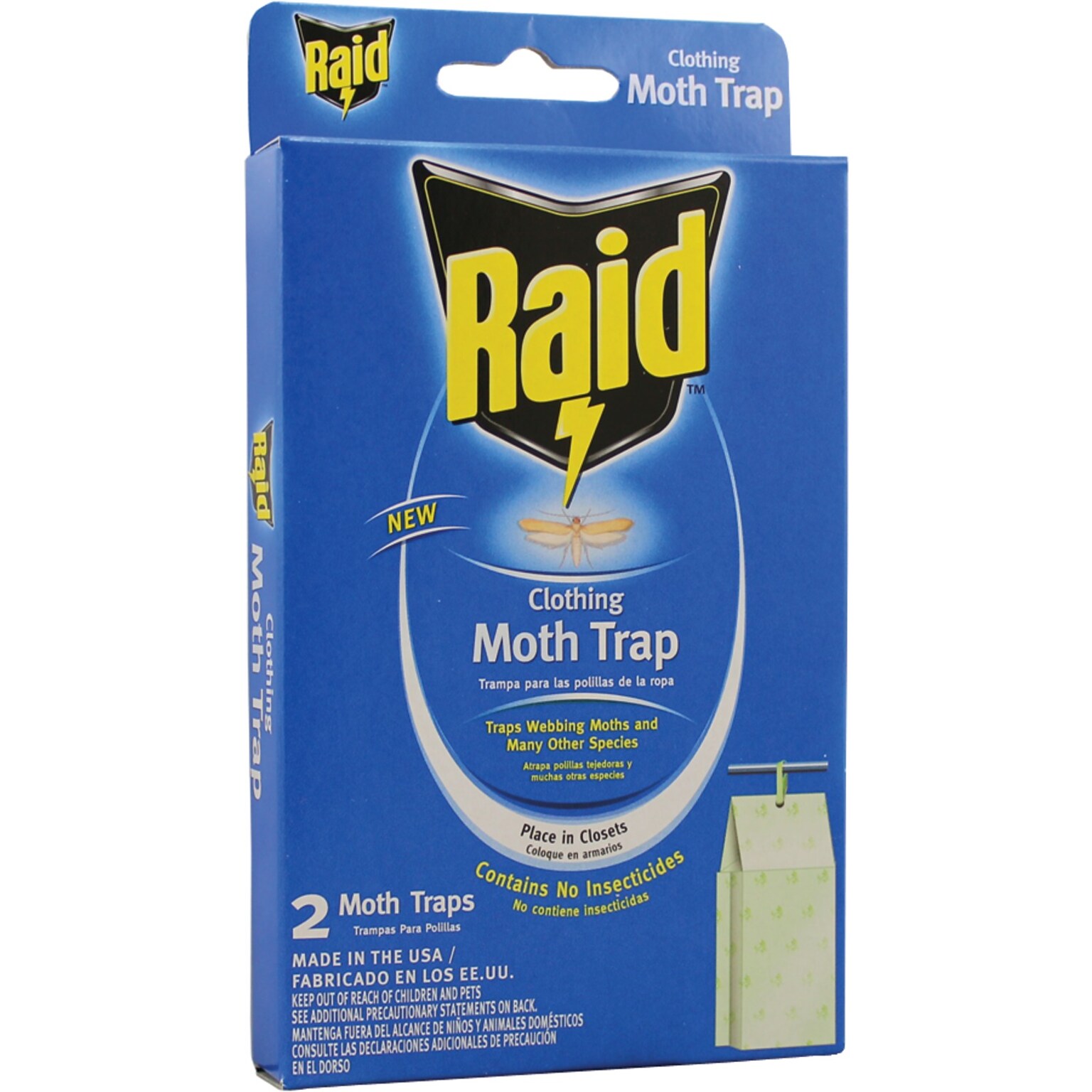 Pic-Corp Raid Clothing Moth Trap, 2 pk (CMOTHRAID)