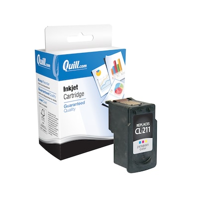 Quill Brand® Remanufactured Tri-Color Standard Yield Ink Cartridge Replacement for Canon CL-211 (297