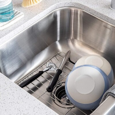 Better Houseware Stainless Medium Steel Sink Protector, Silver (BTH14868)