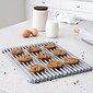 Better Houseware Multipurpose Silicone Coated-Steel Roll-up Rack, Gray (31487)