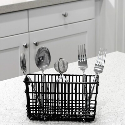 Better Houseware Coated-Steel Cutlery Holder, Black (1431/E)