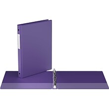 Davis Group Premium Economy 5/8 3-Ring Non-View Binders, Purple, 6/Pack (2300-69-06)