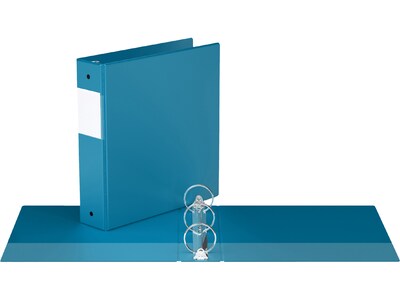 Davis Group Easyview Premium 2" 3-Ring View Binders, Turquoise Blue, 6/Pack (8413-52-06)