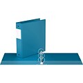 Davis Group Easyview Premium 2 3-Ring View Binders, Turquoise Blue, 6/Pack (8413-52-06)